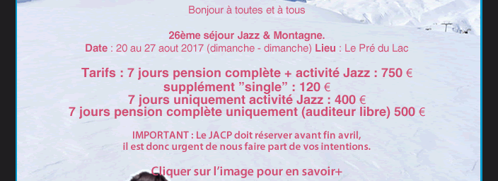 Jazz et montagne 2017