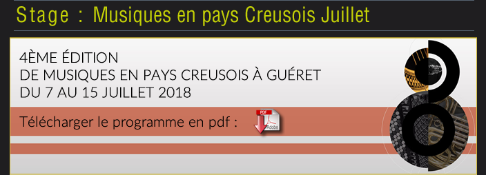 4em edition de Musique en pays creusois